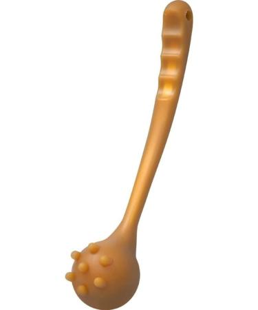Portable massager soft silicone flexible massage hammer muscle back legs body fascia massage device for anti-cellulite lymphatic drainage muscle relaxation brown
