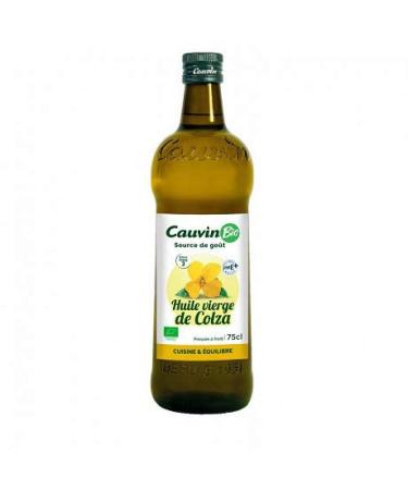CAUVIN - Organic Rapeseed Oil 75Cl - Pack of 3