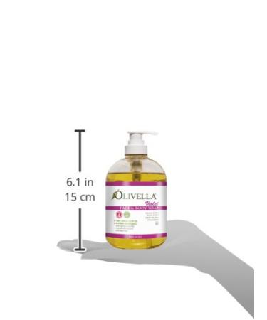 OLIVELLA Violet Liquid Soap - 16.9 Oz | Premium Organic Olive Oil Soap for Gentle Skin Care - International Shipping Available - Buy Online on GoSupps.com