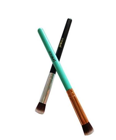 Mini Precision Flat Top Kabuki Brush - Rose Golden Synthetic Makeup Brush - Ideal for Acne & Undereye Blending - Blue - Buy Online on GoSupps.com