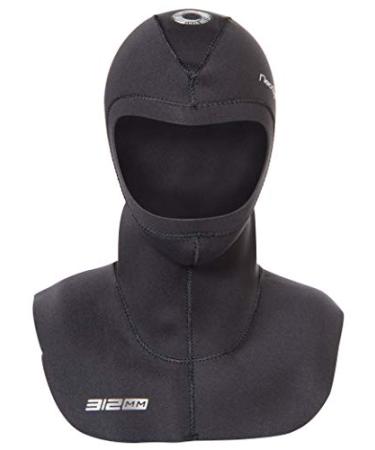 Neo Sport Multi-Density Wetsuit Hood available in three thicknesses 3/2MM - 5/3MM - 7/5MM with Flow Vent to eliminate trapped air. Anatomical fit. Skin Neoprene face seal which can be trimmed by owner for a custom fit 5/3mm Large