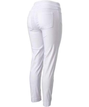 SLIM-SATION Women's White Ankle Pant Size 6 | Stylish & Comfortable - Buy Online on GoSupps.com