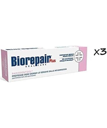 Buy Biorepair Parodontgel Daily Toothpaste - 3 Pack (2.54 fl oz each) | Italian Import for Healthy Teeth & Gums - Fast International Shipping - Buy Online on GoSupps.com