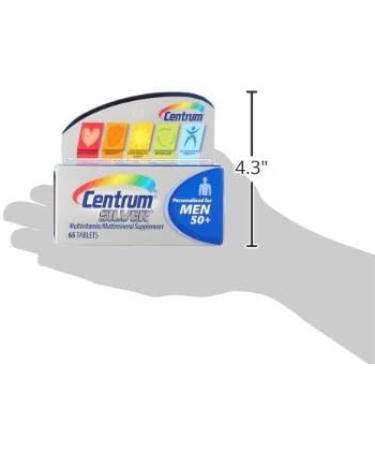 (2 Pack) Centrum Silver Men 50+ 65 Count Each - Buy Online on GoSupps.com