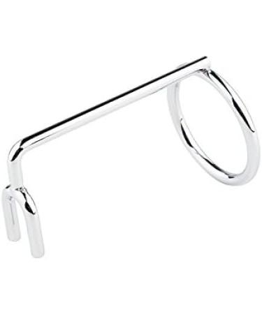Premium Chrome Plated Razor Holder & Shaving Brush Set for Men - Portable & Practical Shaving Base 5x9cm - Buy Online on GoSupps.com