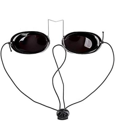 Opaque UV Eye Protection Goggles Glasses Eyeshields with Case for Indoor Sunbed Tanning Bed Light Therapy - Buy Online on GoSupps.com