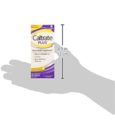 Caltrate Plus Vitamin D3 and Calcium Supplement 600 mg Tablet 60 Count 60 count (Pack of 1) - Buy Online on GoSupps.com