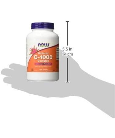 Now Foods Buffered C-1000 Complex 180 Tablets - Premium Vitamin C Supplement - Buy Online on GoSupps.com