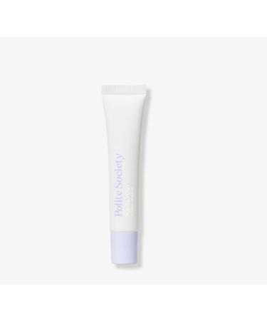 Polite Society Polite Pout Glossy Lip Balm Pink Cherry Blossom Infused Hydrating Soothing 0.5 oz Coconut Cream clear