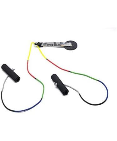 TheraBand Overhead Shoulder Pulley for Physical Therapy - Over the Door Pulley with Foam Handles - Color Coded Rope for Range of Motion - Rehabilitation Therapy System - Buy Online on GoSupps.com