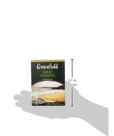 Greenfield Milky Oolong Pyramid Collection - 20 Premium Foil Sachets | Specialty Oolong Tea for International Shipping - Buy Online on GoSupps.com