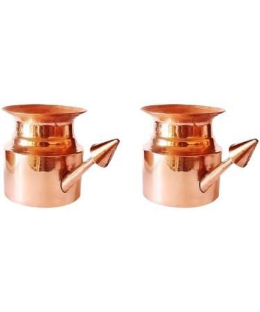 INDIAN MODERN ART Pure Copper Plain Neti Pot (300ml) for Storing & Serving Water Ayurvedic Solution - Buy Online on GoSupps.com