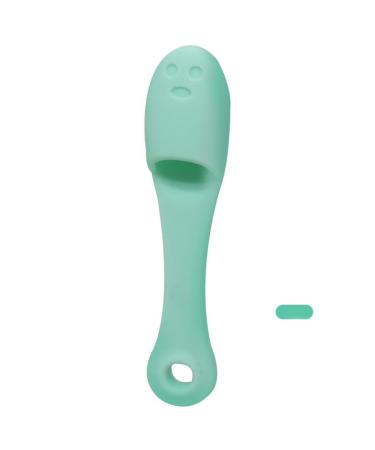 Face Wash Brush Clean Pores Silicone Nose Brush Face Scrubber Cleanser Brush for Gently and Effectively Cleaning Removing Blackheads and Massaging Green