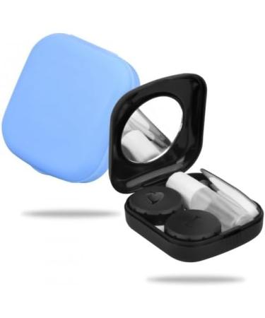 Cozlly Contact Lens Container Set - 2 Piece Travel Case & Cleaner | Portable Blue & Black Lenses Storage - Buy Online on GoSupps.com