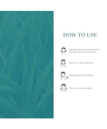 Khadii Natural Aloe Vera Face Wash with Scrub - Anti-Aging | Paraben & SLS Free | 210ml for All Skin Types - Buy Online on GoSupps.com