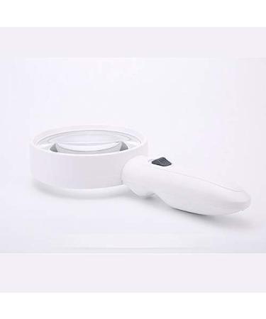 Magnifier Handheld Magnifier with White/Purple Led Eldly/Amblyopia/Low Vision Reading Portable Non-Slip Handle Easy to Use Magnifying Glass Lofty Ambition - Buy Online on GoSupps.com