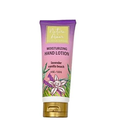 Joyce Giraud Natura Amor Moisturizing Hand Lotion for Dry Hands - Hydrating Hand Cream & Nourishing Hand Moisturizer - Ideal for All Skin Types Lotion for Dry Skin - Lavender Vanilla Beach 4 Oz.