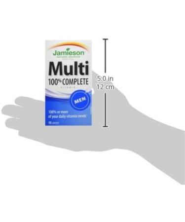 Jamieson Multi 100% Complete Men's Vitamin - 90's | Daily Essential Nutrients - Buy Online on GoSupps.com
