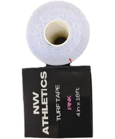 Buy Football Turf Tape - Pink Breast Cancer Awareness 4" x 16ft - White Tape with Pink Ribbon for Sports & Fundraising - Buy Online on GoSupps.com