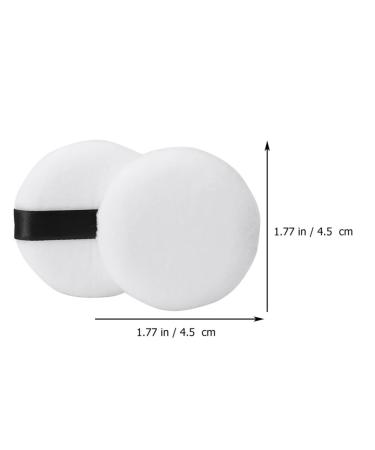 Solustre 20 Pcs Round Makeup Puffs - Premium Makeup Sponges for Foundation Cream & Concealer - Ideal Faces 4.5x4.5 cm - International Shipping Available - Buy Online on GoSupps.com