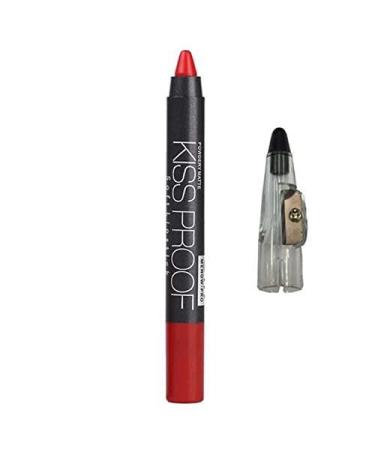 ZJchao MENOW Waterproof Lipstick Long-Lasting Glossy Moisturizing Cosmetic for a Charming Makeup Look 19 Colors (10 Large Reds)