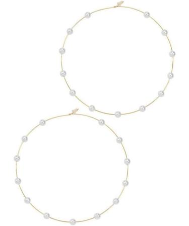 YRlilicc Large Hoops Super Huge Circle Pearls Earrings | Lightweight Fashion Jewelry for Women - Buy Online on GoSupps.com