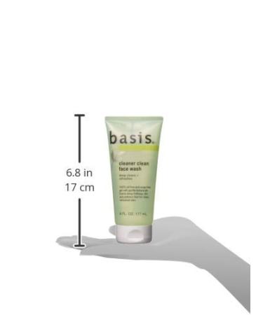 Basis Cleaner Clean Face Wash 6 fl oz (177 ml) with Aloe Vera - Pack of 1 - Buy Online on GoSupps.com