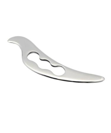 Myofascial Release Knife 304 Stainless Steel Fascia Knife Body Massage Gua Sha Board Silvery