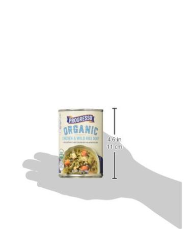 Progresso Organic Chicken and Wild Rice Soup 14 oz Can - Pack of 8 - Buy Online on GoSupps.com