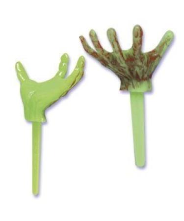 24 ct - Halloween Monster Hand Cupcake Picks