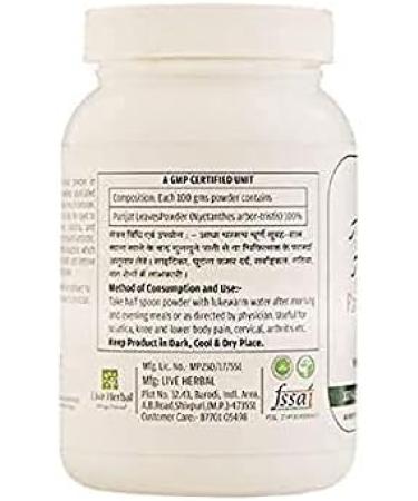 SHN Parijat Night Jasmine Leaves Powder (200 gram) - Pack of 2 (100gm Each) - Buy Online on GoSupps.com