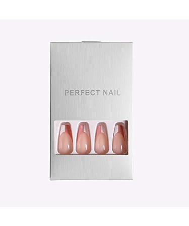 Sethexy French Coffin False Fingernails - 24 Glossy Acrylic Press-On Nail Tips for Women & Girls - Buy Online on GoSupps.com