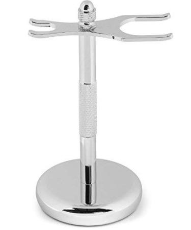 G.B.S Vintage Chrome Razor and Brush Stand - Any Brush and Razor Will Prolong Wet Shaving Tools Compatible with DE Razors & Manual Razor|