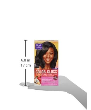 SoftSheen-Carson Dark and Lovely Color-Gloss Ultra Radiant Cr me - Rich Black | 1 Count | Premium Hair Color for Vibrant Shine - Buy Online on GoSupps.com
