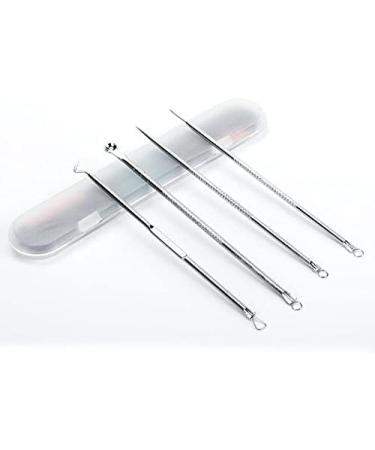 4-Piece Stainless Steel Acne Needle Set | Pimple & Blackhead Remover Tools for Skin Care | Face Pore Cleaner - Buy Online on GoSupps.com