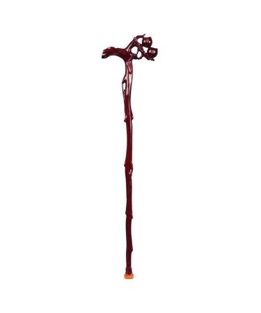 Crutch Wooden Engravable Peach Head Handle Walking Stick Pear Wood High-End Suitable for The Elderly crutch-11.19 Journey