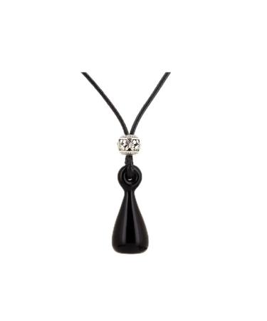 DFJOENVLDKHFE Aromatherapy Essential Oil Necklaces Aromatherapy Diffusers Chained Aromatherapy Essential Oil Necklaces (Color : Black)