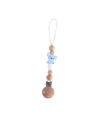 Buy Happy-Crazy-Baby Pacifier Chain | Koala Bear-Blue for Boys & Girls | Perfect Baby Shower & Christening Gift - Buy Online on GoSupps.com