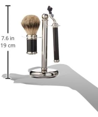 Golddachs 3-Piece Shaving Set in Carbon Look - Premium Men's Shaving Kit | International Shipping Available - Buy Online on GoSupps.com