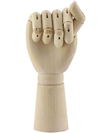 Wood Artist Drawing Manikin Articulated Mannequin with Wooden Flexible  Fingers 10 Right Hand (10 inches-Right Hand)