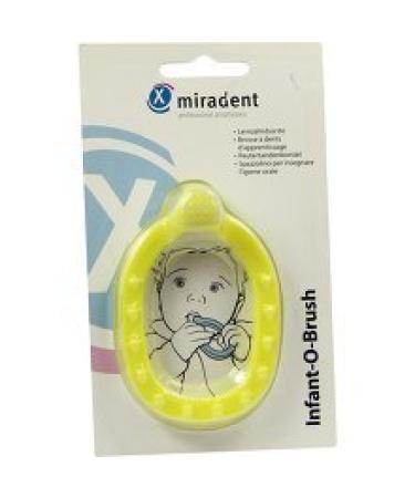 MIRADENT children's learning toothbrush. Infant-O-Brush yellow 1 piece
