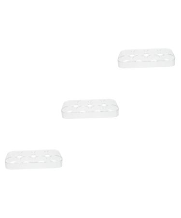 GLEAVI 3pcs Egg Storage Box Mustard Shelf Space Saving Egg Storage Refrigerator Egg Tray Household Egg Box Assorted Colorx3pcs 17.5x8.5x2cmx3pcs