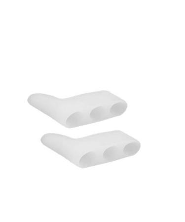 FRCOLOR 5 Pair Bunion Separators Stretchers Dividers Correctors Silicone Seperators for Feet Fixer Silicone Pad Thumb White Men and Women Orthotics