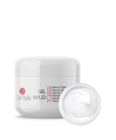 French White Gel UV/LED 30ml for gel nails - Easy to use - Outlet Nails