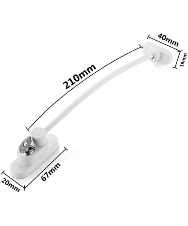 DHOUTDOORS 8PCS Window Restrictor Kids Window Door Cable Lock Child Baby Safety Security Wire Catch for Home Public and Commercial Applications with Screws Keys White - Buy Online on GoSupps.com
