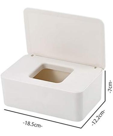 QKFON Storage Box for Wet Wipes | Versatile Napkin Holder for Home & Office | Gray-White Design - Buy Online on GoSupps.com