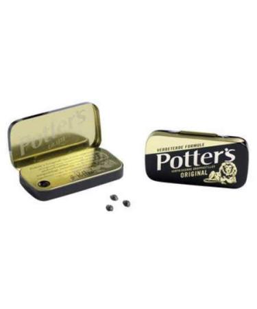 POTTERS Original 12.5GR Licorice-Menthol lozenges | 12 PackL8