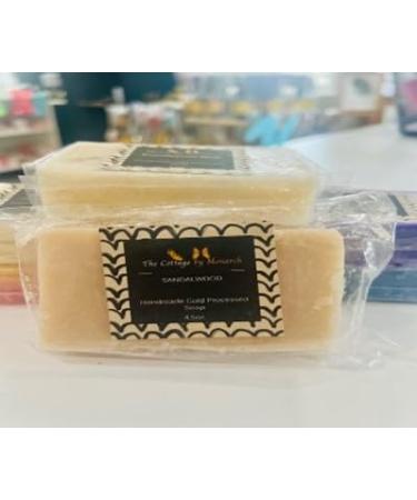 The Cottage by Monarch Sandalwood Cold Process Soap Bar 1 Count (Pack of 1) Brown