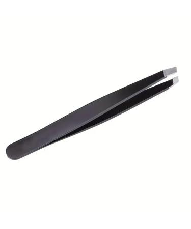 Tweezers for Precise Hair Removal and Shaping - Black Stainless Steel