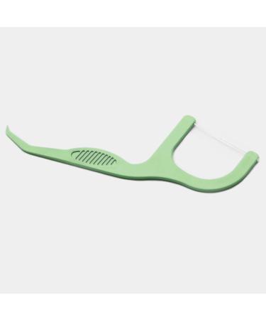 Buy Dental Floss with Vegetable Plastic Handle - 30 Pieces for Effective Cleaning & Dental Care | Integrated Toothpick | Eco-Friendly - Buy Online on GoSupps.com